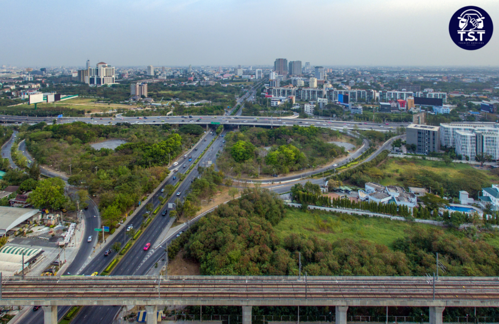the-route-from-Pattaya-through-Motorway-to-Suvarnabhumi-Airport